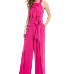 Vince Camuto Chiffon Halter Jumpsuit